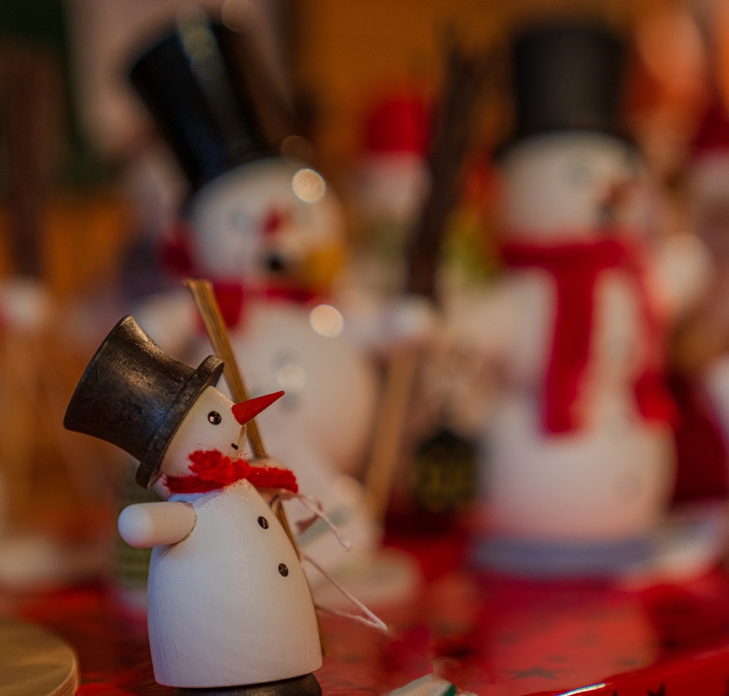 Wooden toys at a Christmas market