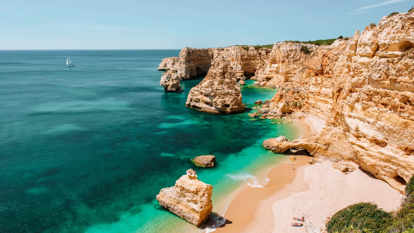 Beautiful Beaches in The World To Visit in Your Lifetime Praia de Marinha Algarve Portugal 24 Most Beautiful Beaches in The World To Visit in Your Lifetime