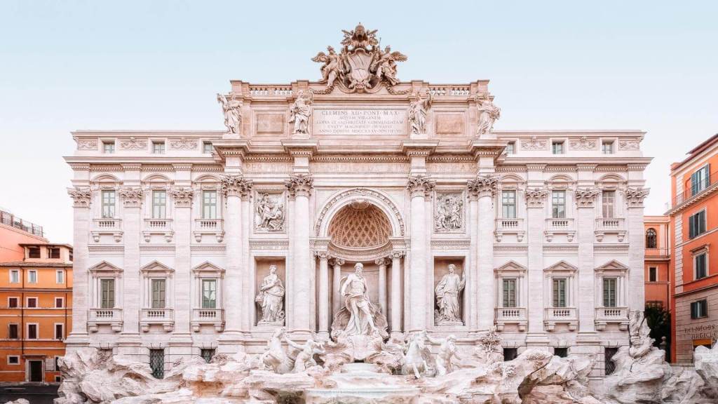 Landmarks in Europe Trevi Fountain - Rome, Italy