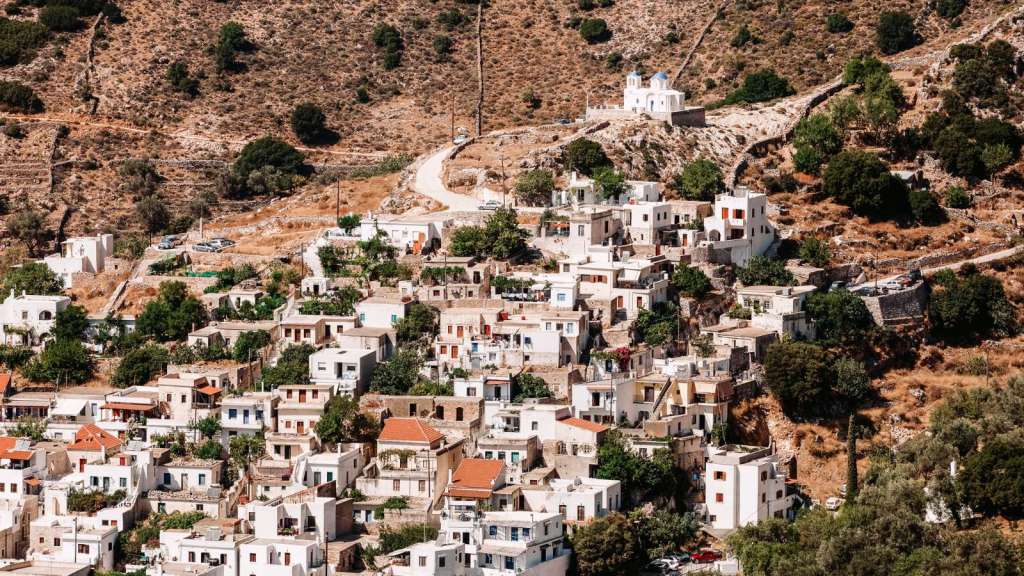Secret spots on Greek islands Koronos, Naxos