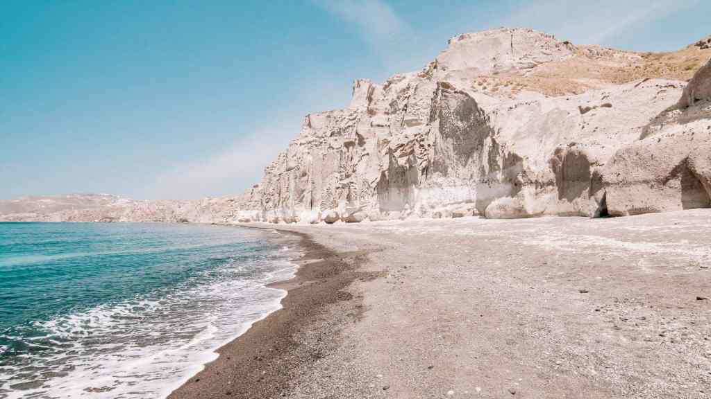 Unmissable Things To Do in Santorini Walk on the Vlychada Beach