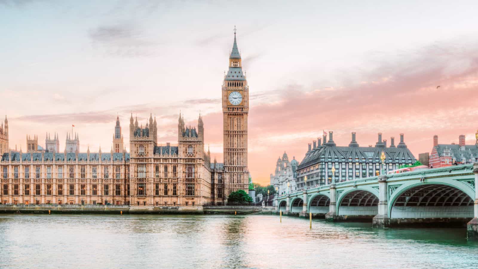 12 Non-Schengen Countries in Europe That’ll Make You Wonder Why You Ever Stuck to the Usual Destinations Non Schengen Countries To Visit in Europe United Kingdom Big Ben in Westminster Palace on River Thames in London © Photocreo Bednarek Adobe Stock 87682101 - 12 Non-Schengen Countries in Europe That’ll Make You Wonder Why You Ever Stuck to the Usual Destinations