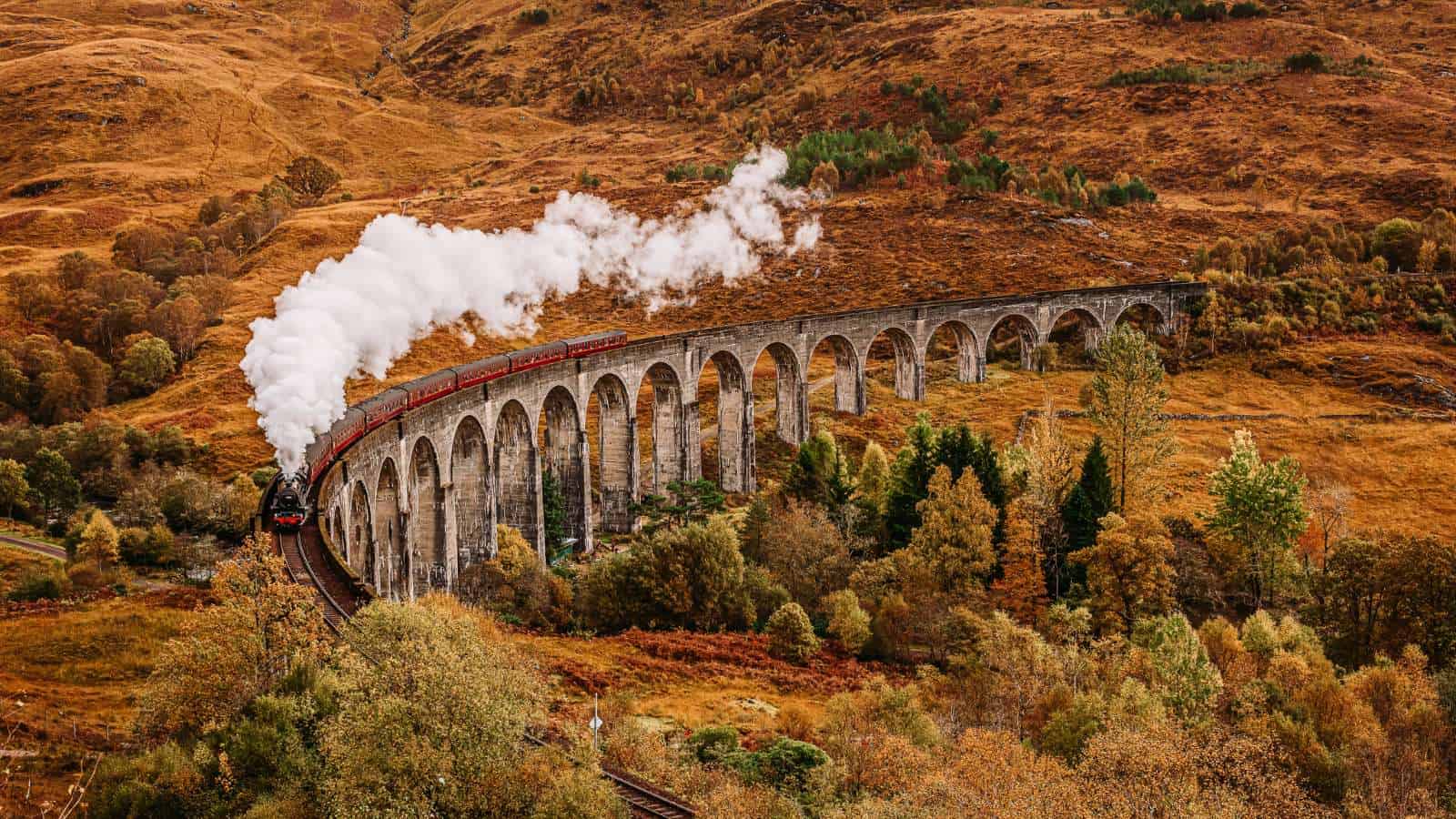 12 Train Rides for Fall Foliage in the World West Highland Line Scotland - Glasgow to Mallaig