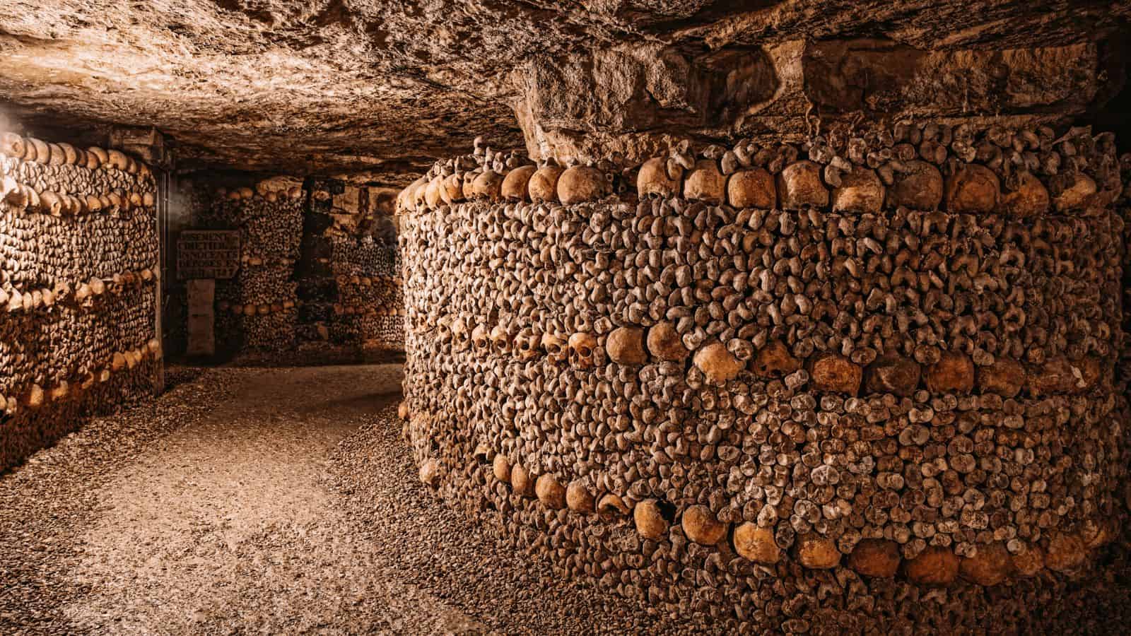 Haunted Tourist Destinations in the World_The Catacombs of Paris, France_© Dirk94025_Adobe Stock_90655009 Haunted Tourist Destinations in the World The Catacombs of Paris, France