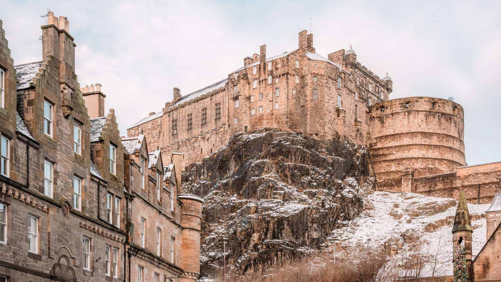 Winter Destinations in the UK Edinburgh Edinburgh Castle from the Grassmarket Winter Destinations in the UK Edinburgh Edinburgh Castle from the Grassmarket