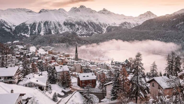 Most Luxurious Ski Resorts in the World Complete With 5-Star Stays St. Moritz, Switzerland